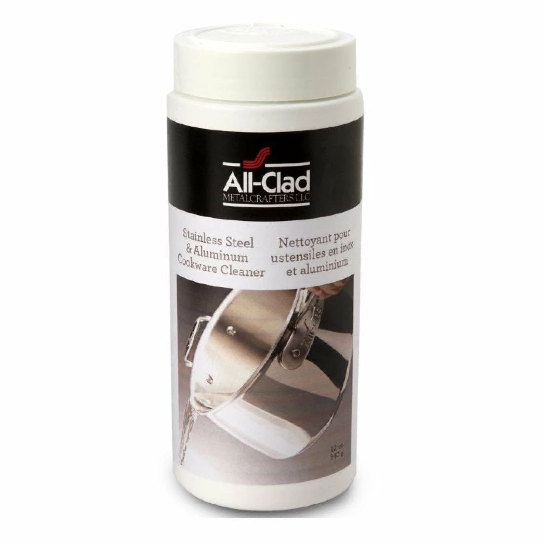 All-Clad D3 Stainless Steel 12.5" Fry Pan + Cleaner 3 All-Clad D3 Stainless Steel 12.5" Fry Pan + Cleaner - Image 3