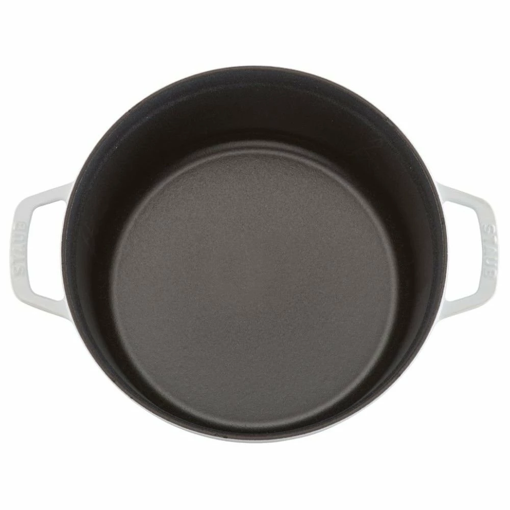 Staub 5.5 Qt. Round Cocotte/Dutch Oven | White 4 Staub 5.5 Qt. Round Cocotte/Dutch Oven | White - Image 4