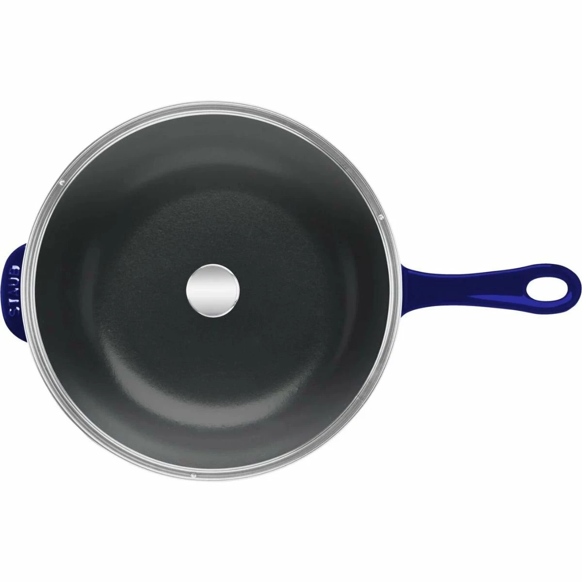 Staub 2.9 Qt Cast Iron Daily Pan | Dark Blue 2 Staub 2.9 Qt Cast Iron Daily Pan | Dark Blue - Image 2