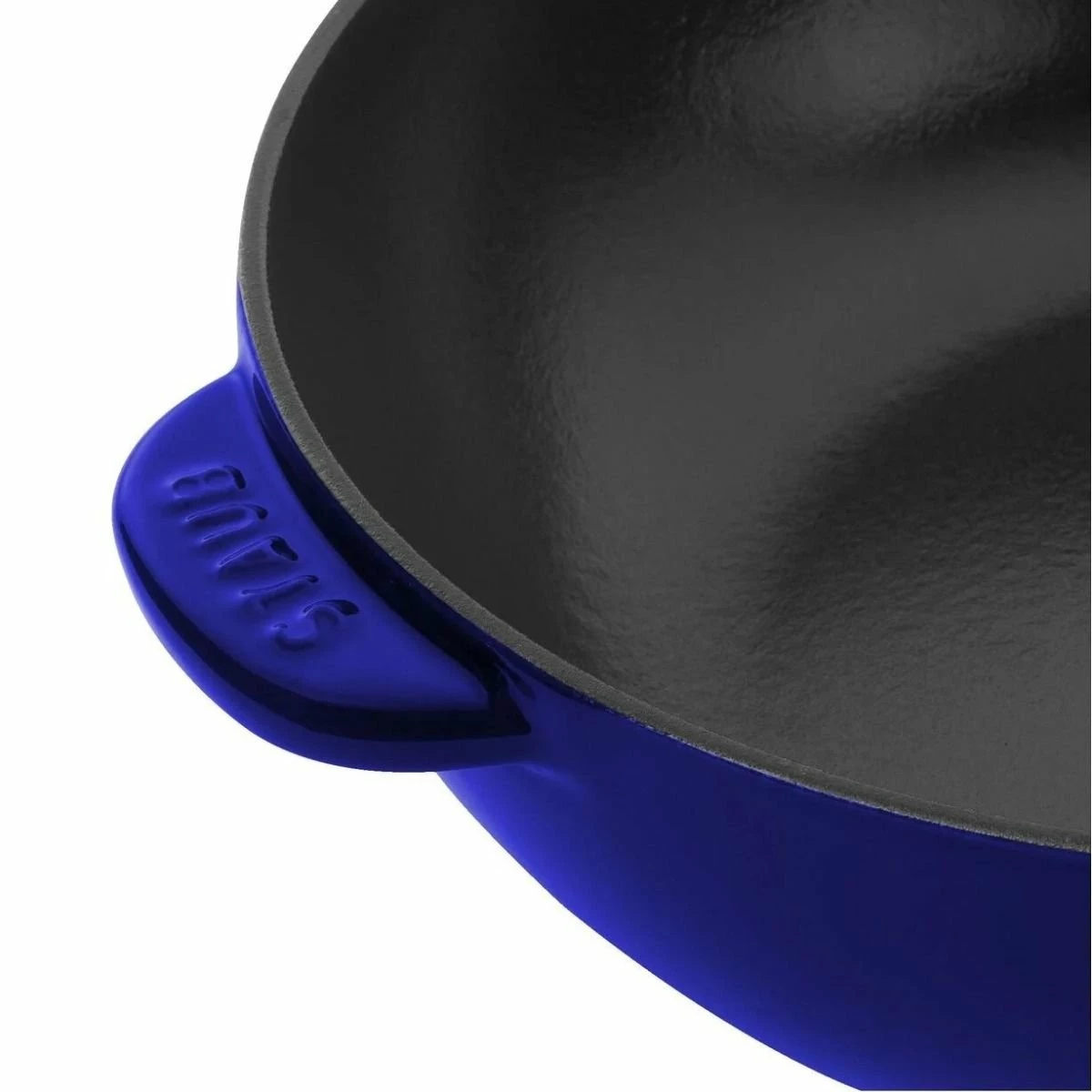 Staub 2.9 Qt Cast Iron Daily Pan | Dark Blue 4 Staub 2.9 Qt Cast Iron Daily Pan | Dark Blue - Image 4