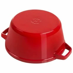 Staub Stackable Cocotte, Braiser, And Grill Pan With Lid | Cherry 16 Staub Stackable Cocotte, Braiser, And Grill Pan With Lid | Cherry -Cookware Sets Sales 2023 1010887 4