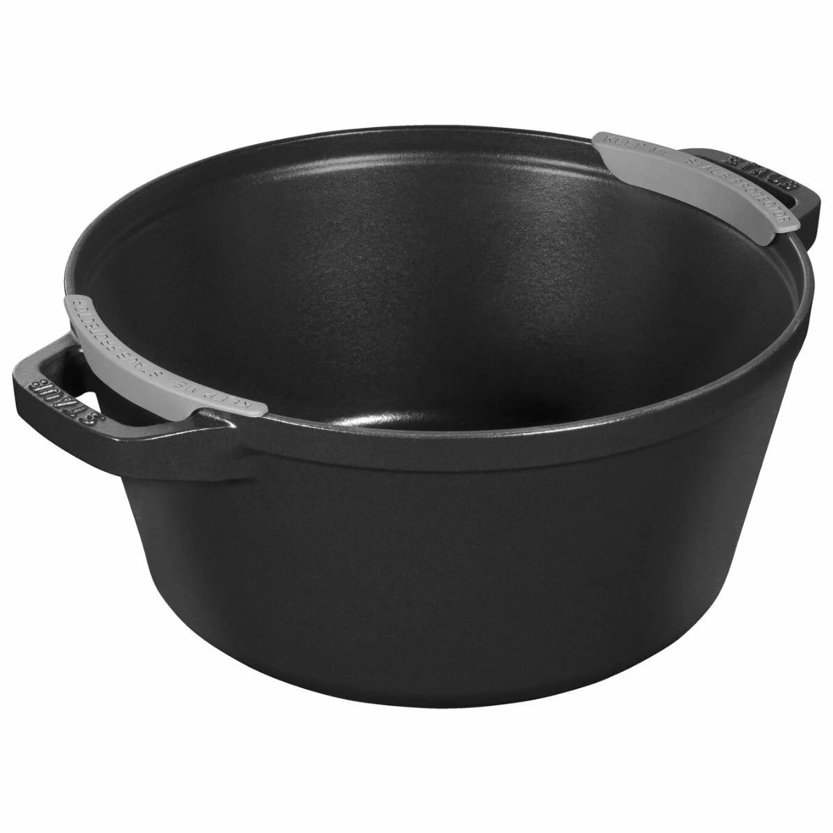 Staub Stackable Cocotte, Braiser, And Grill Pan With Lid | Black 16 Staub Stackable Cocotte, Braiser, And Grill Pan With Lid | Black - Image 16