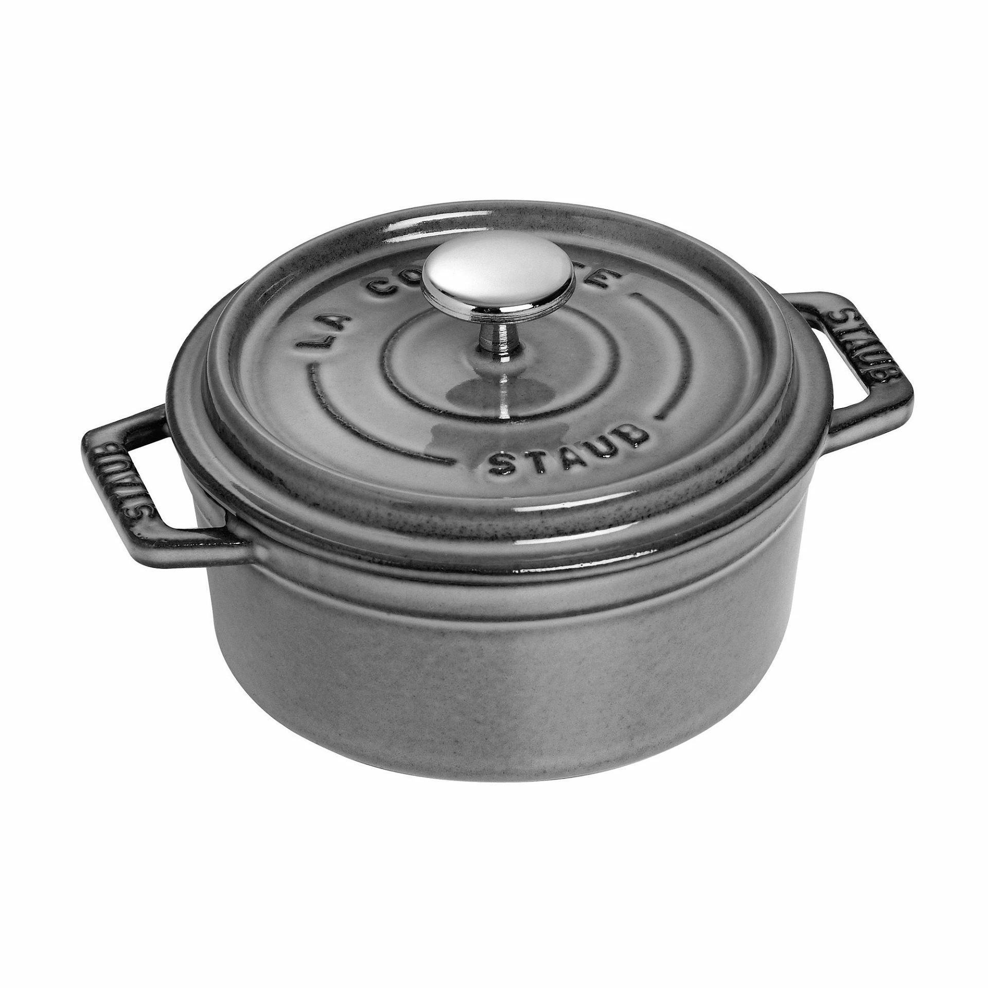 Staub 0.5 Qt. Round Cocotte/Dutch Oven | Graphite Grey 1 Staub 0.5 Qt. Round Cocotte/Dutch Oven | Graphite Grey