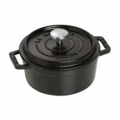 Staub 0.5 Qt. Round Cocotte/Dutch Oven | Matte Black