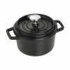 Staub 0.75 Qt. Round Cocotte/Dutch Oven | Matte Black