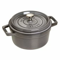 Staub 2.75 Qt. Round Cocotte/Dutch Oven | Graphite Grey