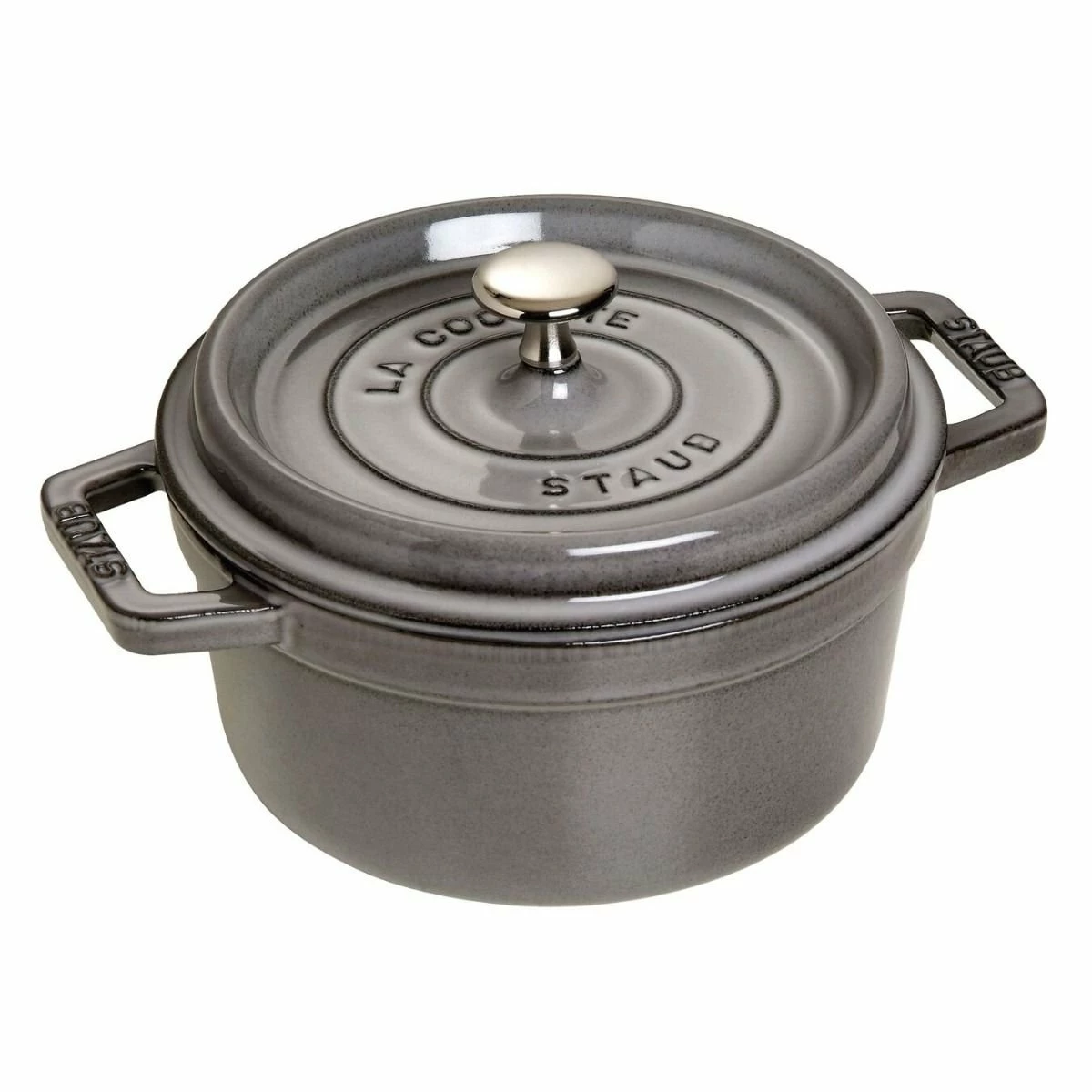 Staub 2.75 Qt. Round Cocotte/Dutch Oven | Graphite Grey 1 Staub 2.75 Qt. Round Cocotte/Dutch Oven | Graphite Grey
