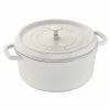 Staub 5.5 Qt. Round Cocotte/Dutch Oven | White