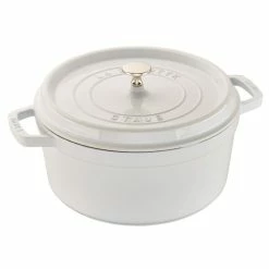 Staub 5.5 Qt. Round Cocotte/Dutch Oven | White