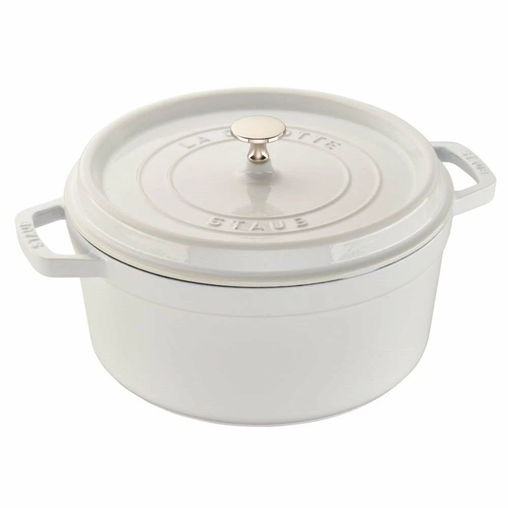 Staub 5.5 Qt. Round Cocotte/Dutch Oven | White 1 Staub 5.5 Qt. Round Cocotte/Dutch Oven | White