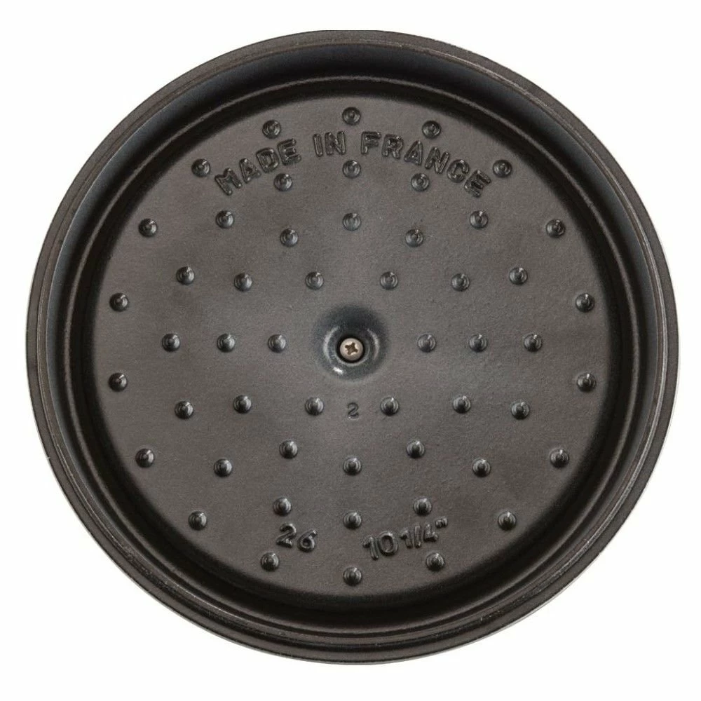 Staub 5.5 Qt. Round Cocotte/Dutch Oven | White 3 Staub 5.5 Qt. Round Cocotte/Dutch Oven | White - Image 3