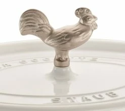 Staub 5.75 Qt. Oval Coq Au Vin Cocotte/Dutch Oven | White -Cookware Sets Sales 2023 1123102 white coq au vin cocotte staub