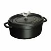 Staub 5.75 Qt. Oval Coq Au Vin Cocotte/Dutch Oven | Matte Black