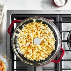 Staub 4 Qt. Round Cocotte/Dutch Oven With Glass Lid | Cherry Red -Cookware Sets Sales 2023 11412406 ls 01