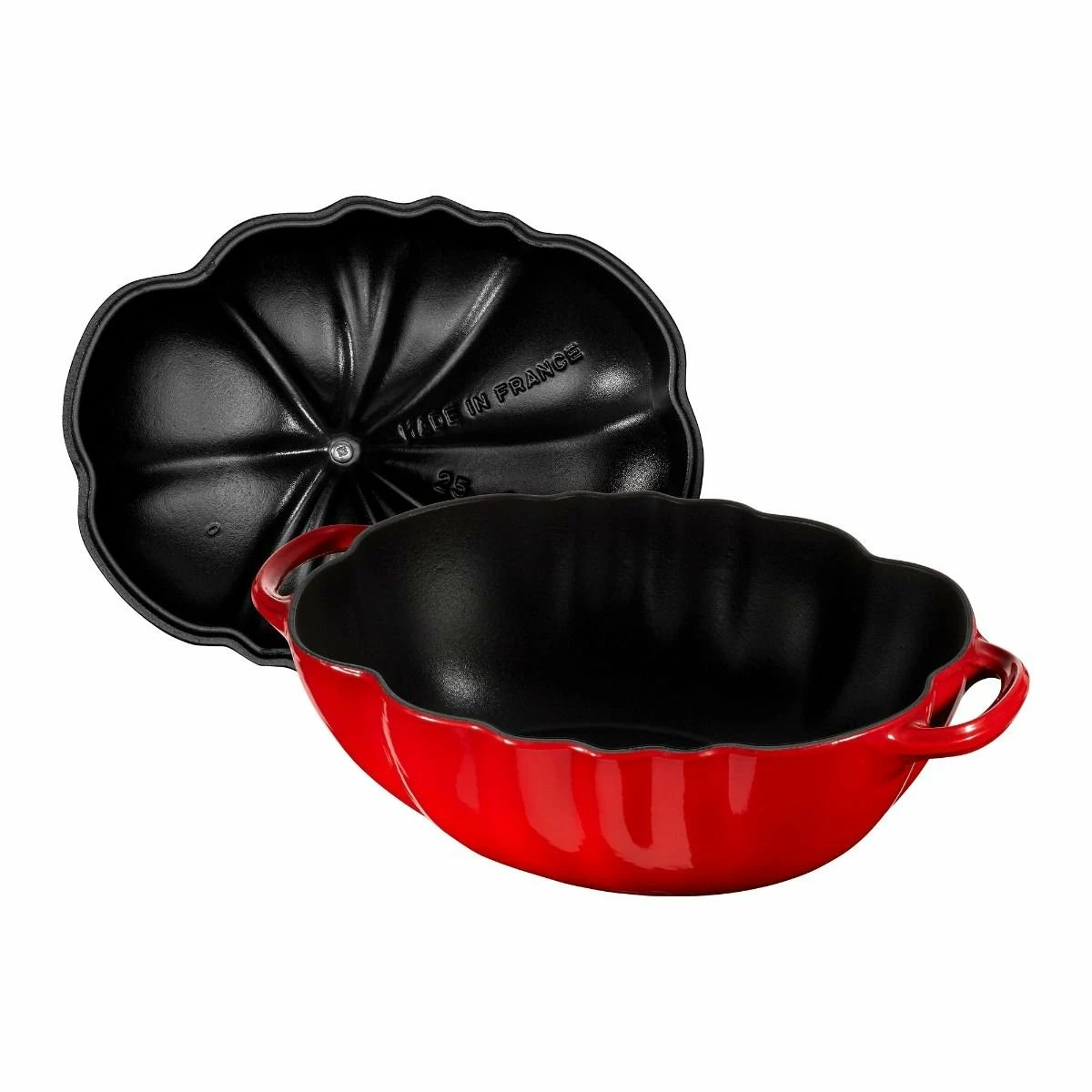 Staub 3 Qt. Tomato Cocotte | Cherry Red 2 Staub 3 Qt. Tomato Cocotte | Cherry Red - Image 2
