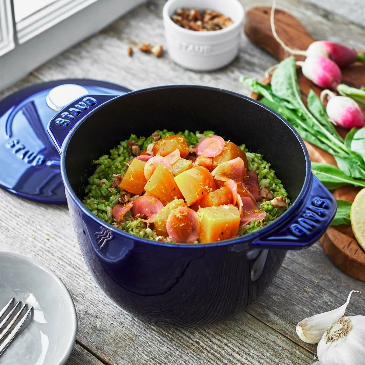 Staub 1.5 Qt. Petite French Oven | Dark Blue 7 Staub 1.5 Qt. Petite French Oven | Dark Blue - Image 7