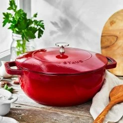 Staub 3.75 Qt. Essential French Oven | Cherry Red -Cookware Sets Sales 2023 11732406 ls 01