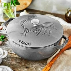 Staub 3.75 Qt. Essential French Oven With Rooster Lid | Graphite Grey 11 Staub 3.75 Qt. Essential French Oven With Rooster Lid | Graphite Grey -Cookware Sets Sales 2023 11752418 ls 01