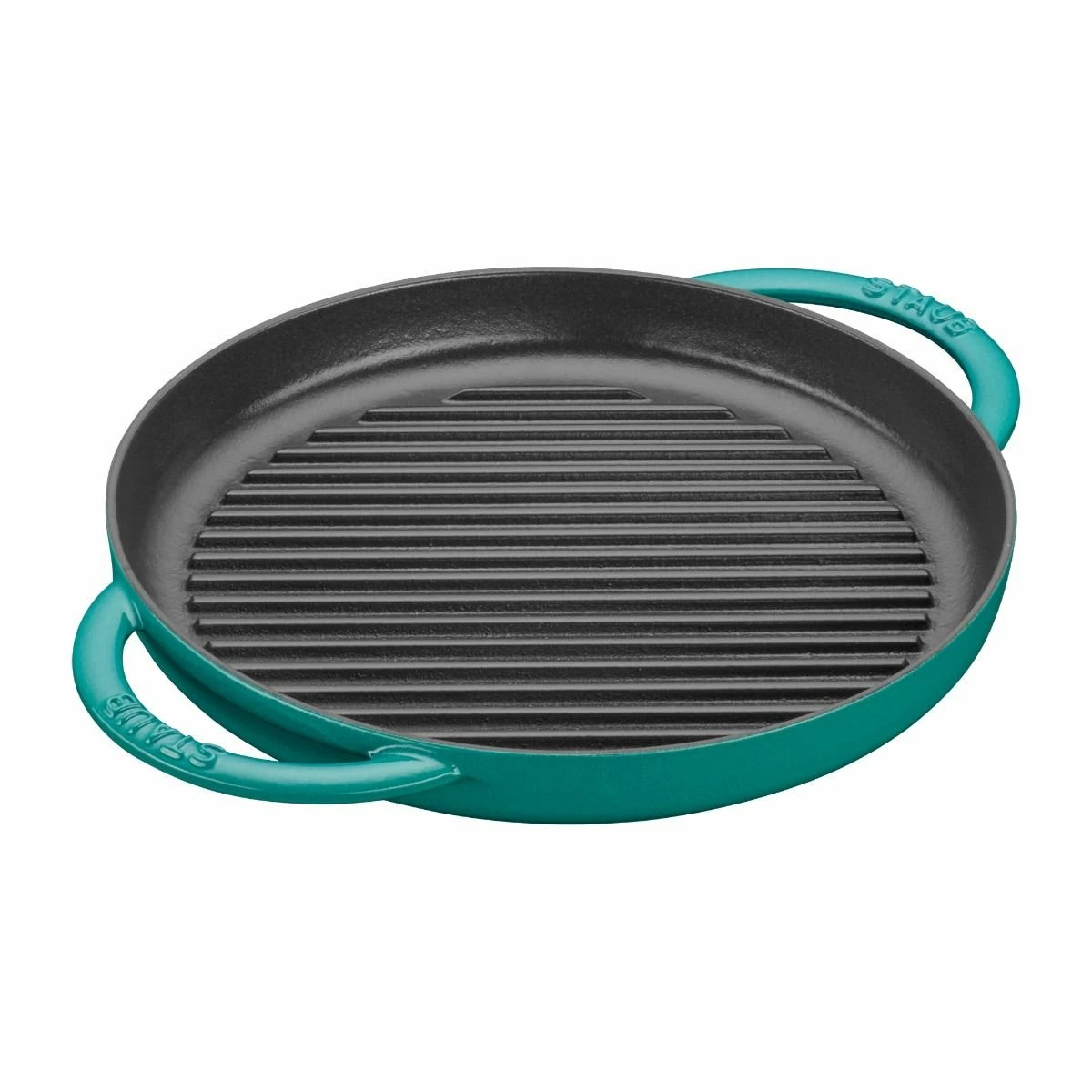 Staub 10" Cast Iron Pure Grill Pan | Turquoise 1 Staub 10" Cast Iron Pure Grill Pan | Turquoise