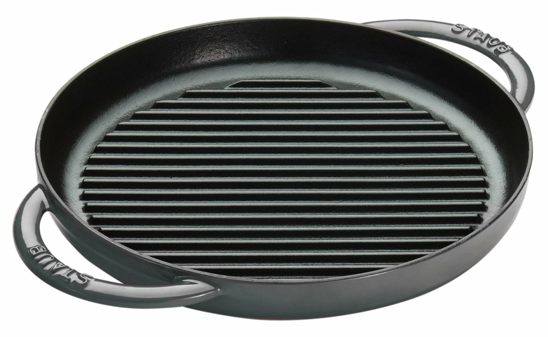 Staub 10" Cast Iron Pure Grill Pan | Multiple Colors Available 2 Staub 10" Cast Iron Pure Grill Pan | Multiple Colors Available - Image 2