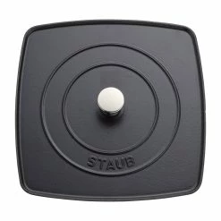 Staub 12" Square Cast Iron Grill Pan & Press Set | Graphite Grey 13 Staub 12" Square Cast Iron Grill Pan & Press Set | Graphite Grey -Cookware Sets Sales 2023 1203123 2