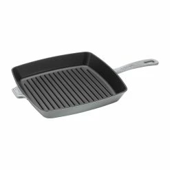 Staub 12" Square Cast Iron Grill Pan & Press Set | Graphite Grey 9 Staub 12" Square Cast Iron Grill Pan & Press Set | Graphite Grey -Cookware Sets Sales 2023 12123018 1