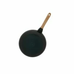Staub 11" Fry Pan With Wooden Handle | Matte Black -Cookware Sets Sales 2023 12242823 staub 11inch fryingpanw