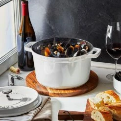 Staub 5 Qt Tall Cocotte | White -Cookware Sets Sales 2023 12502402 ls 02