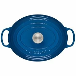 Le Creuset 6.75 Qt. Oval Signature Dutch Oven With Stainless Steel Knob | Marseille Blue 8 Le Creuset 6.75 Qt. Oval Signature Dutch Oven With Stainless Steel Knob | Marseille Blue -Cookware Sets Sales 2023 12595scr 0fe6451c9134dfb