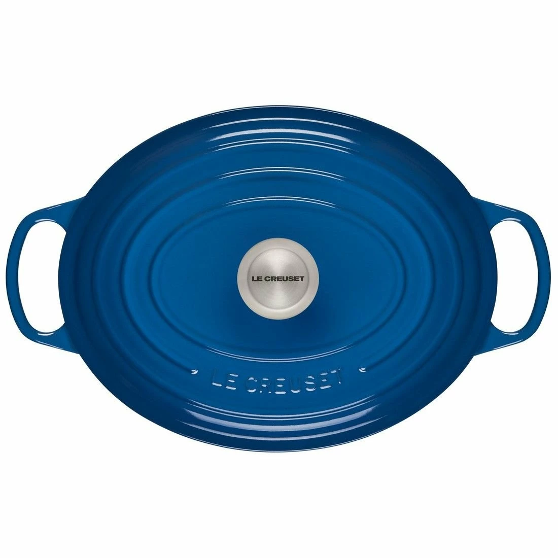 Le Creuset 6.75 Qt. Oval Signature Dutch Oven With Stainless Steel Knob | Marseille Blue 3 Le Creuset 6.75 Qt. Oval Signature Dutch Oven With Stainless Steel Knob | Marseille Blue - Image 3