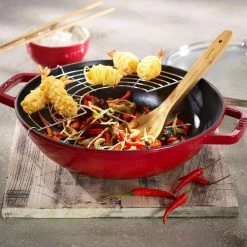 Staub 4.5 Qt. Perfect Frying Pan | Cherry Red -Cookware Sets Sales 2023 1312906 3