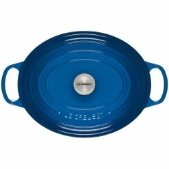 Le Creuset 9.5 Qt. Oval Signature Dutch Oven With Stainless Steel Knob | Marseille Blue -Cookware Sets Sales 2023 13426scr 96bd97d55b41a79