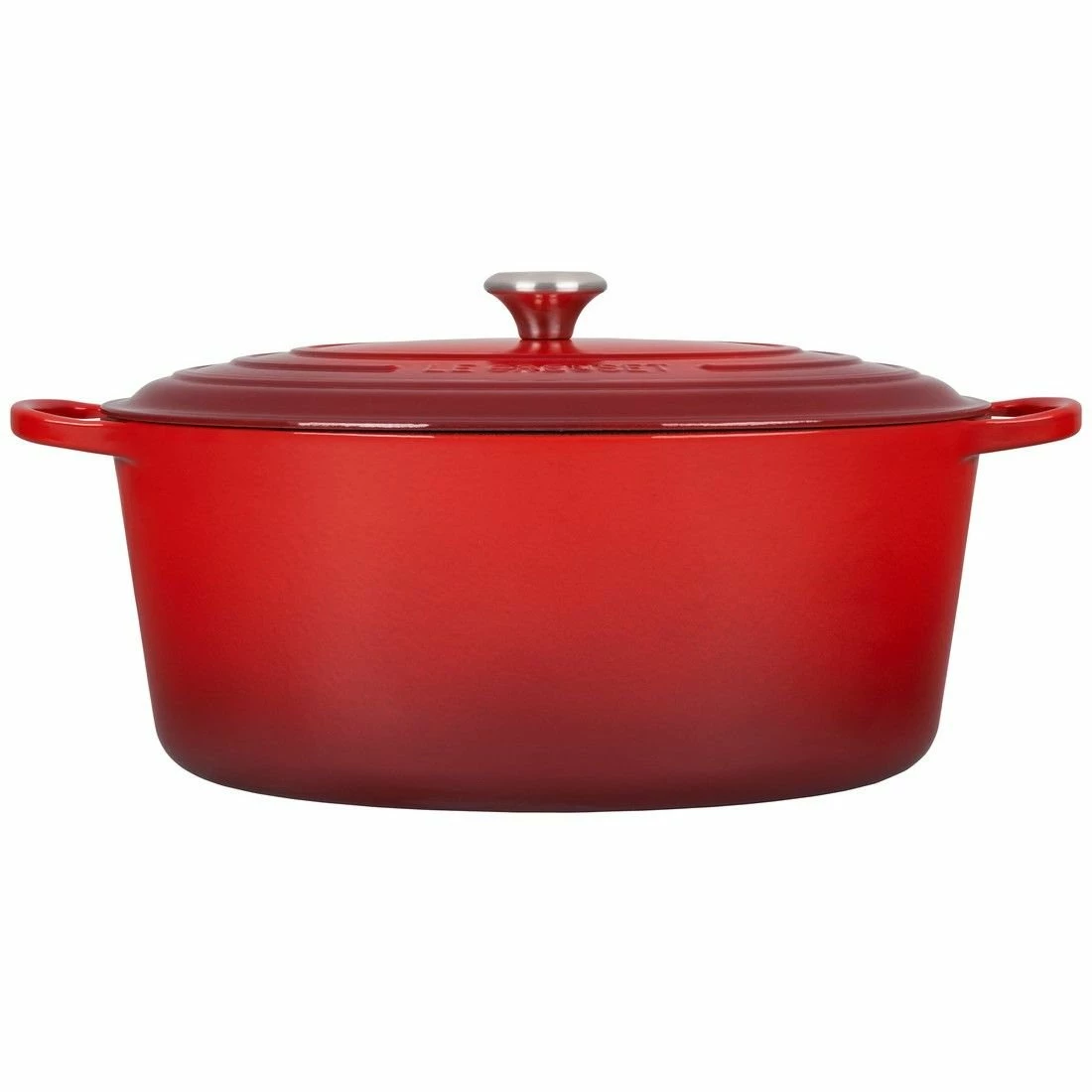Le Creuset 15.5 Qt. Oval Signature Dutch Oven With Stainless Steel Knob | Cerise/Cherry Red 2 Le Creuset 15.5 Qt. Oval Signature Dutch Oven With Stainless Steel Knob | Cerise/Cherry Red - Image 2