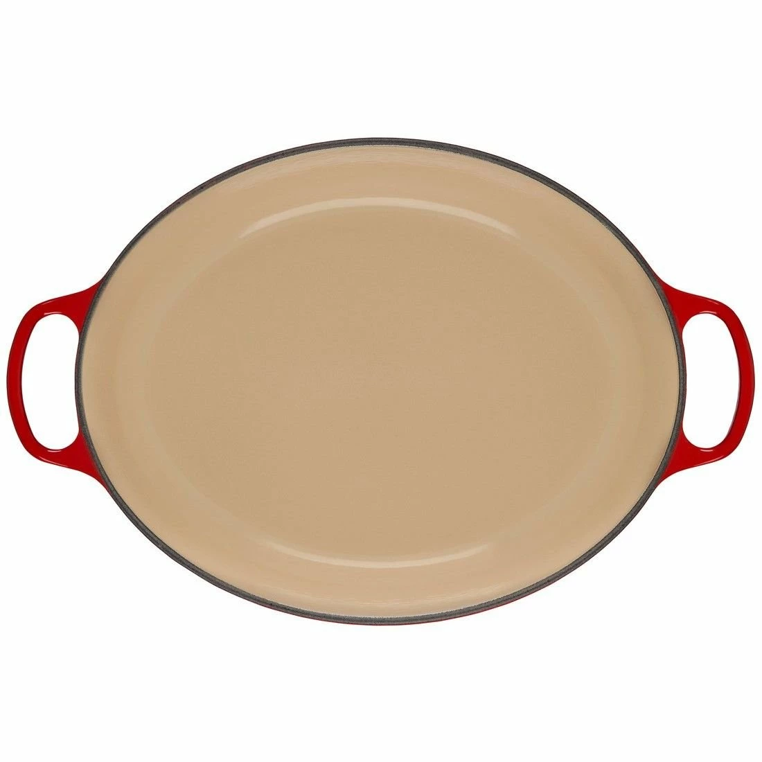 Le Creuset 15.5 Qt. Oval Signature Dutch Oven With Stainless Steel Knob | Cerise/Cherry Red 4 Le Creuset 15.5 Qt. Oval Signature Dutch Oven With Stainless Steel Knob | Cerise/Cherry Red - Image 4