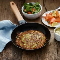 Staub 8" Fry Pan With Wooden Handle | Matte Black -Cookware Sets Sales 2023 14286 rgb 300dpi