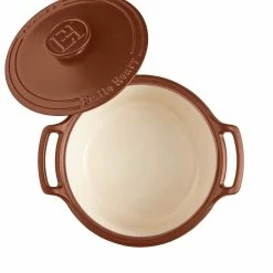 Emile Henry 4-Quart Sublime Stewpot | Sienna -Cookware Sets Sales 2023 144740 sublime dutch oven top open