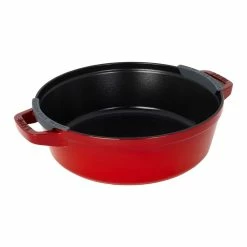 Staub Stackable Cocotte, Braiser, And Grill Pan With Lid | Cherry 14 Staub Stackable Cocotte, Braiser, And Grill Pan With Lid | Cherry -Cookware Sets Sales 2023 14552606 02