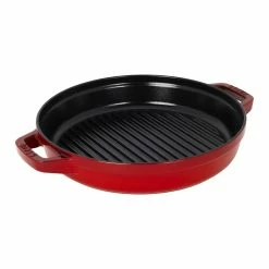 Staub Stackable Cocotte, Braiser, And Grill Pan With Lid | Cherry 13 Staub Stackable Cocotte, Braiser, And Grill Pan With Lid | Cherry -Cookware Sets Sales 2023 14552606 03