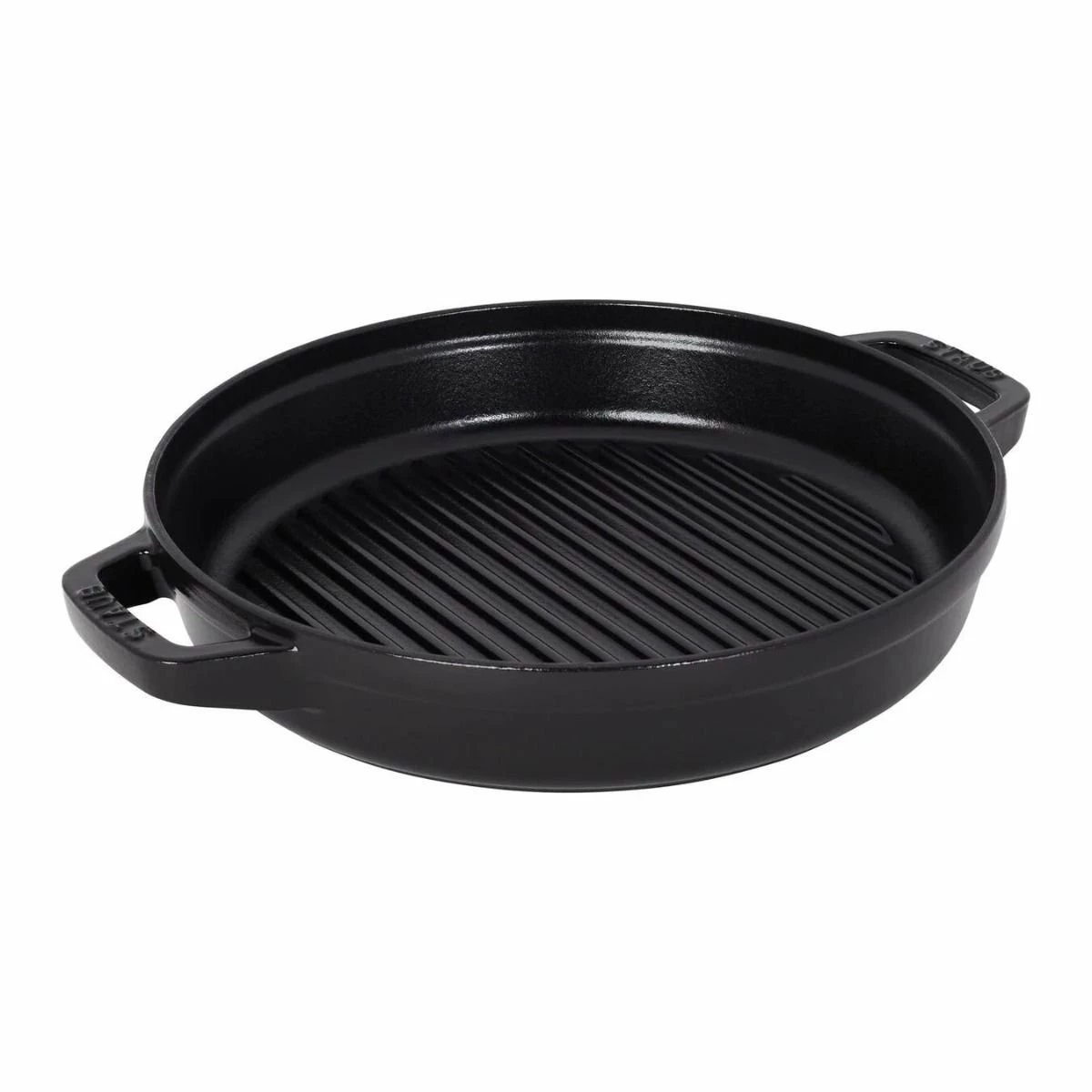 Staub Stackable Cocotte, Braiser, And Grill Pan With Lid | Black 19 Staub Stackable Cocotte, Braiser, And Grill Pan With Lid | Black - Image 19