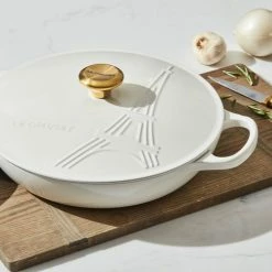 Le Creuset 3.5Qt Signature Braiser Eiffel Tower Collection | White -Cookware Sets Sales 2023 16309scr cd3e68463c94ec1