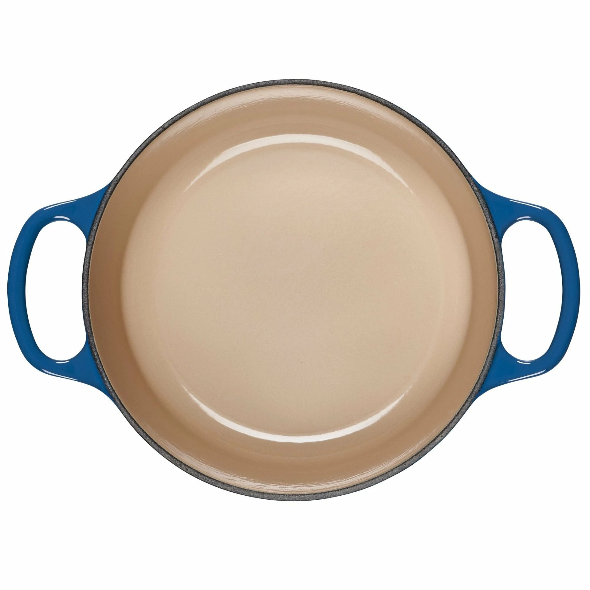 Le Creuset 2 Qt. Round Signature Cast Iron Dutch Oven With Stainless Steel Knob | Marseille Blue 4 Le Creuset 2 Qt. Round Signature Cast Iron Dutch Oven With Stainless Steel Knob | Marseille Blue - Image 4