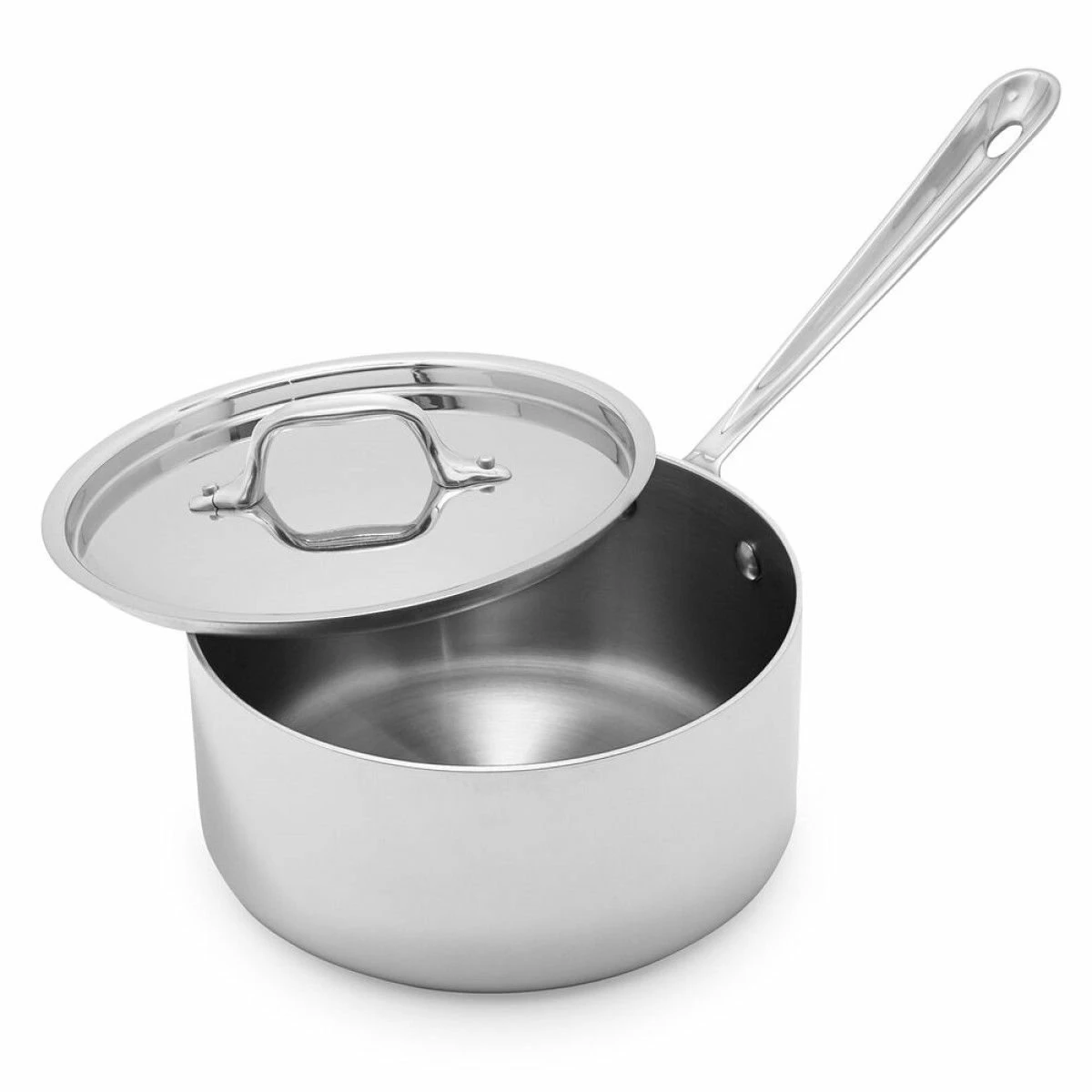 All-Clad D3 Stainless Steel Saucepan & Lid | 3.5 Qt. 1 All-Clad D3 Stainless Steel Saucepan & Lid | 3.5 Qt.