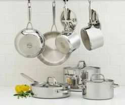 Anolon Cookware Anolon Tri-Ply Clad Stainless Steel 12pc Cookware Set