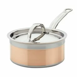 Hestan CopperBond Induction Cookware 1.5 Qt Covered Saucepan -Cookware Sets Sales 2023 31593 hcb 1.5 qt hestan copperbond saucepan