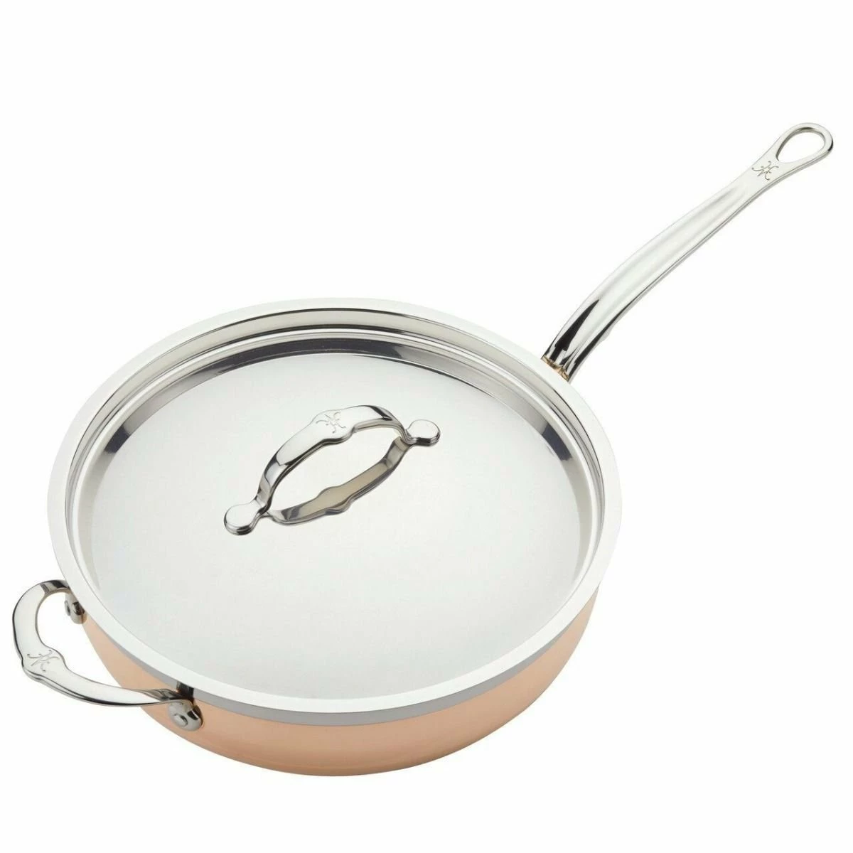 Hestan CopperBond Induction Cookware 5 Qt Covered Essential Pan With Helper Handle 3 Hestan CopperBond Induction Cookware 5 Qt Covered Essential Pan With Helper Handle - Image 3
