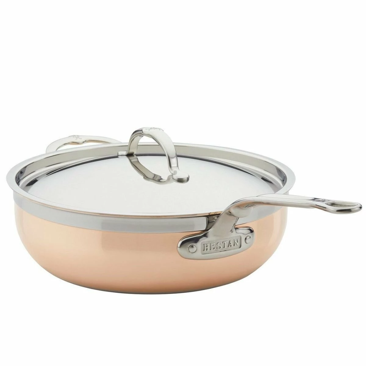 Hestan CopperBond Induction Cookware 5 Qt Covered Essential Pan With Helper Handle 4 Hestan CopperBond Induction Cookware 5 Qt Covered Essential Pan With Helper Handle - Image 4