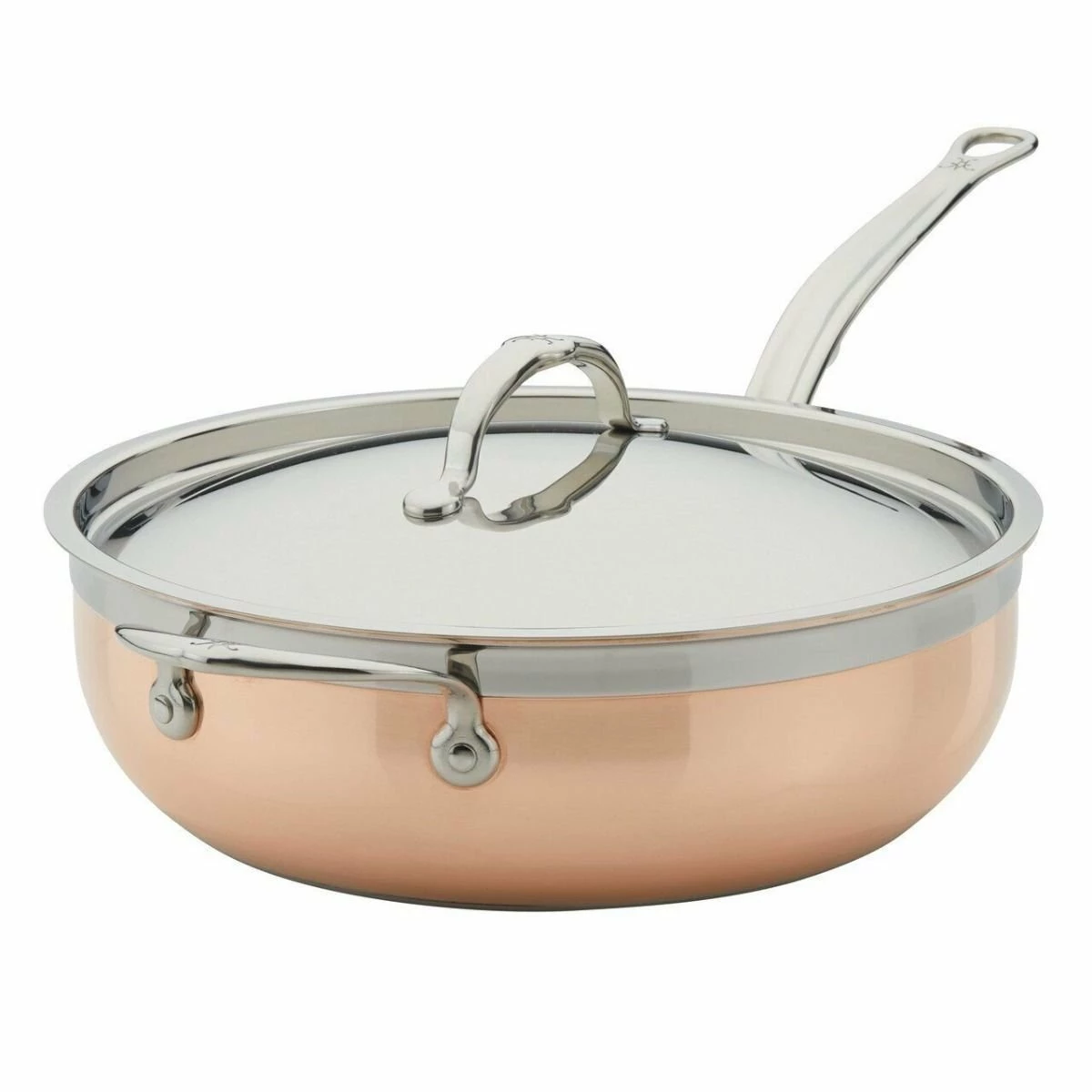 Hestan CopperBond Induction Cookware 5 Qt Covered Essential Pan With Helper Handle 5 Hestan CopperBond Induction Cookware 5 Qt Covered Essential Pan With Helper Handle - Image 5