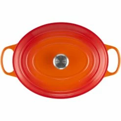 Le Creuset 9.5 Qt. Oval Signature Dutch Oven With Stainless Steel Knob | Flame Orange -Cookware Sets Sales 2023 352ss c