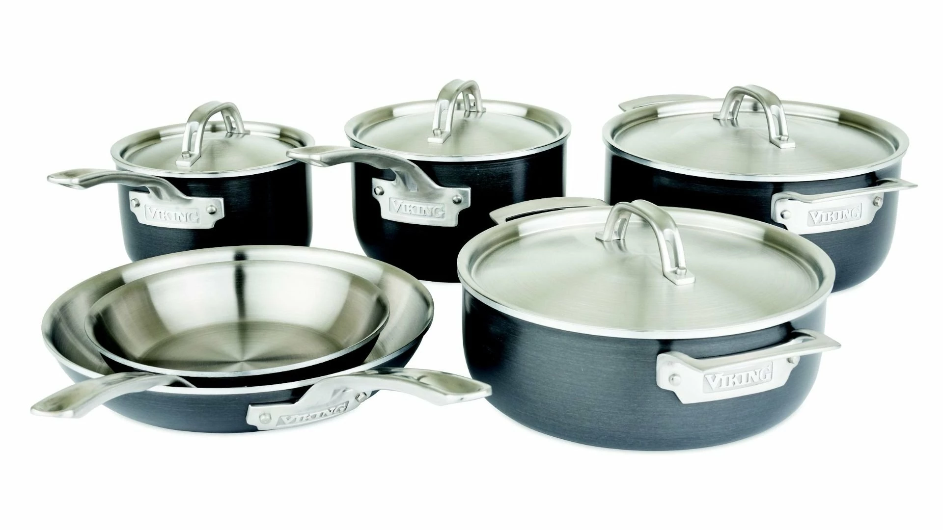 Viking 5-Ply Hard Stainless Steel Cookware Set - 10 Piece
