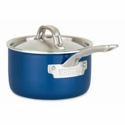 Viking Multi Ply Stainless 11-Piece Cookware Set | Blue -Cookware Sets Sales 2023 40041 9991 blsc 2 qt sauce pan blue metal